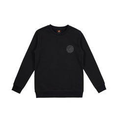 Santa Cruz check waste mono dot reflective sweater - black youth