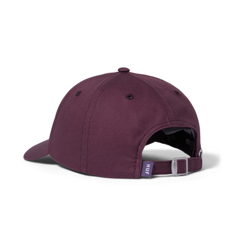 Huf bloom curved 6panel cap - Raisin