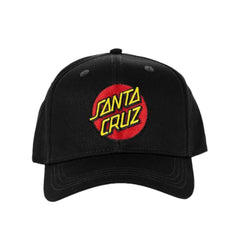 Classic dot patch stretch fit cap - black