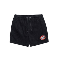 Santa Cruz Broken dot cord elastic waist short - Black