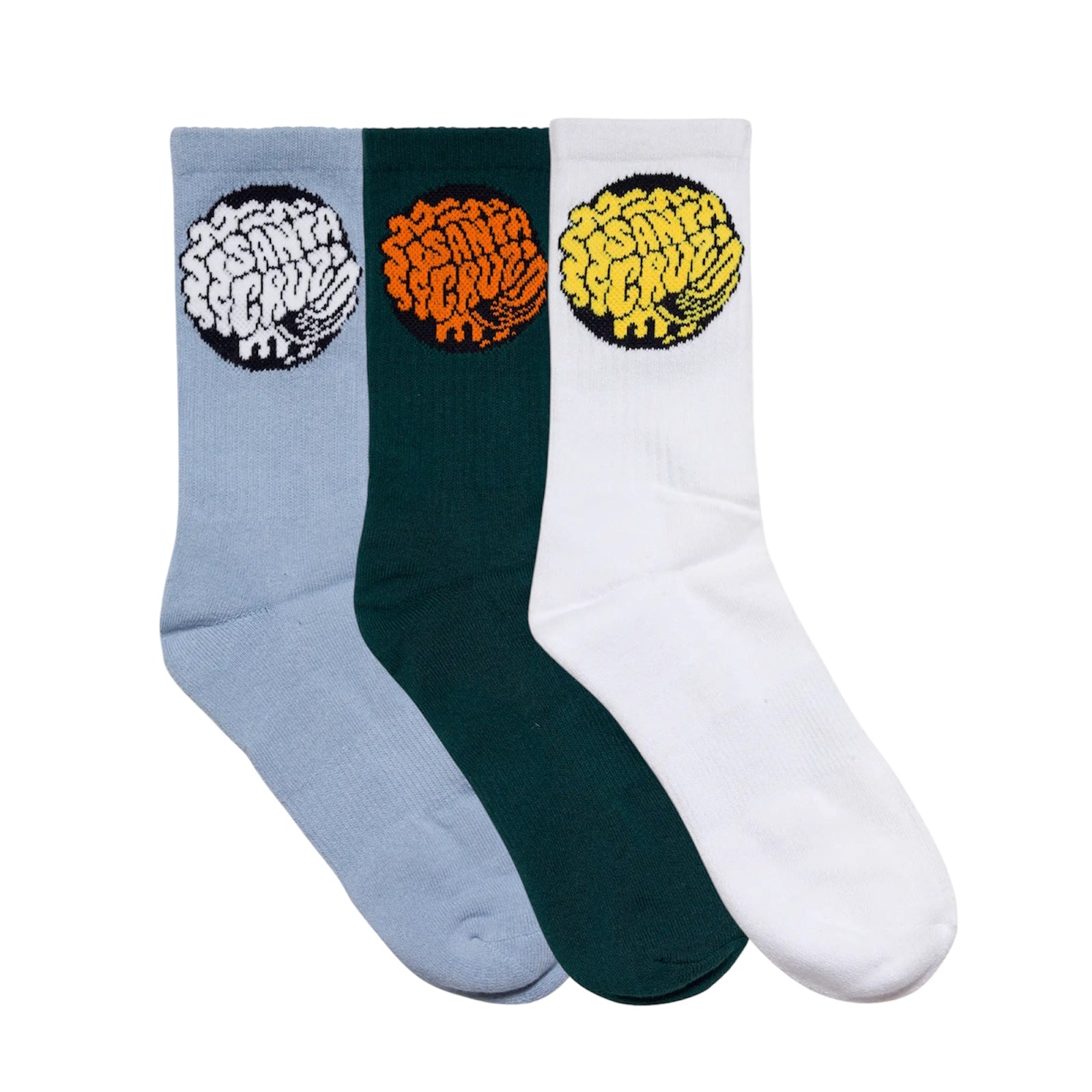 Santa Cruz brain sock 3pack 7-11