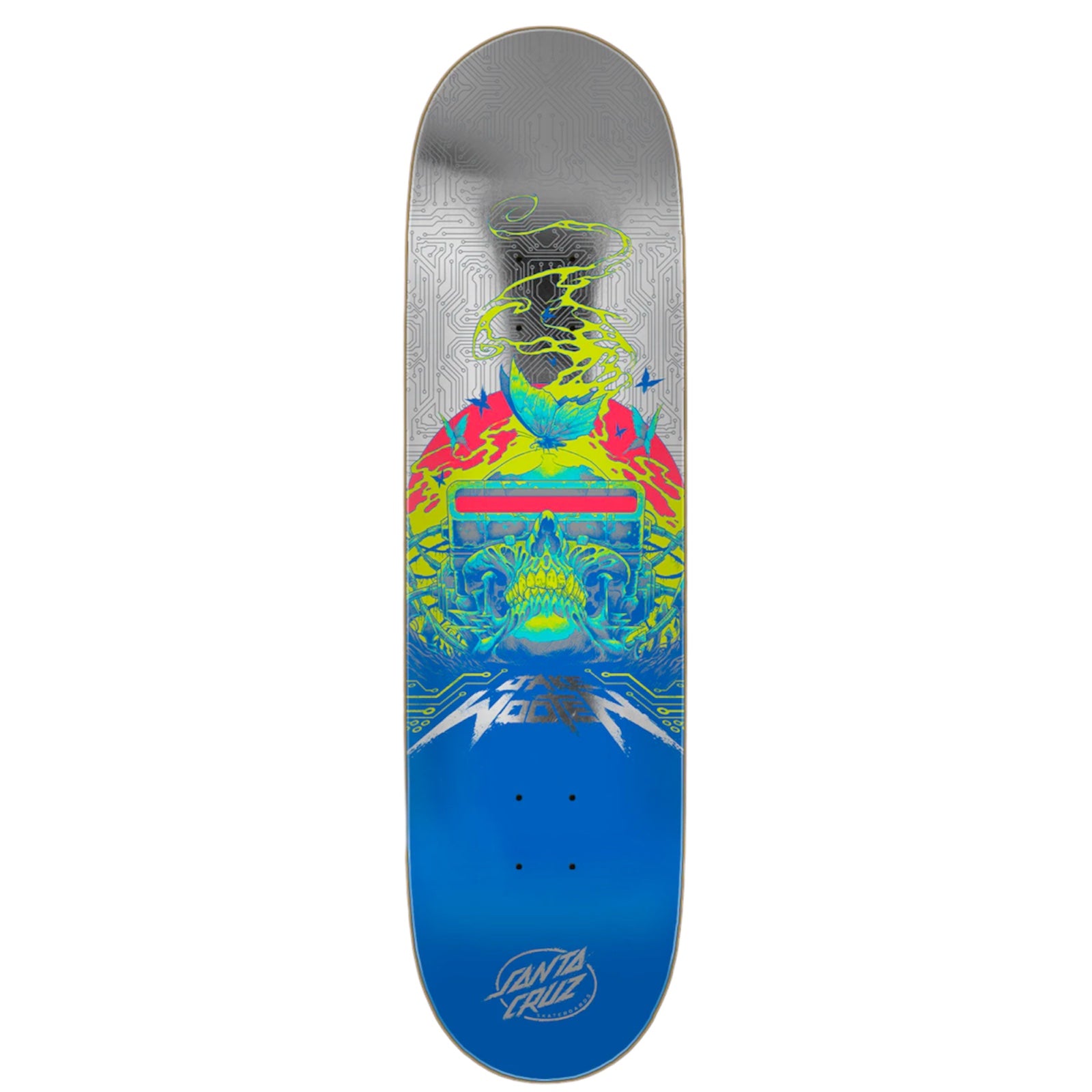 8.5in Wooten Cyber Santa Cruz VX Skateboard Deck