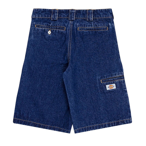 Denim loose fit multi pocket short YOUTH - Indigo