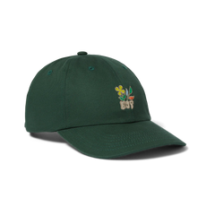 Huf bloom curved 6panel cap - Hunter green